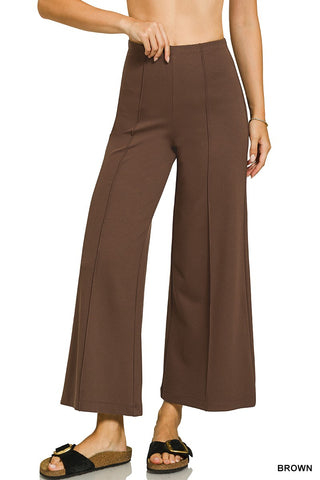 Everyday Pintuck Pant- Brown