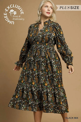 Curvy October Nights Dress- Black