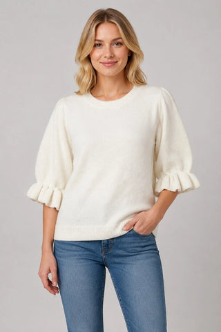 Pretty Please Top - Ivory