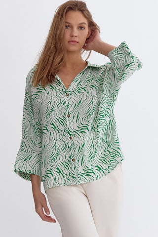 The Janet Top- Green