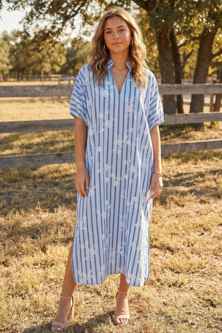 Ray of Sunshine Maxi - Blue Stripe