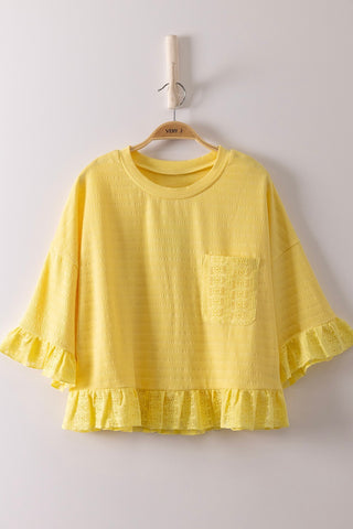 The Elsa Top- Yellow
