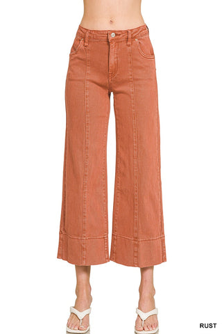 Good Day Cropped Pant- Rust