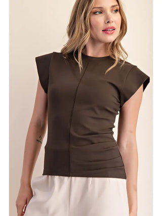 Rustic Knit Top - Olive