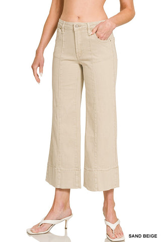 Good Day Cropped Pant- Beige