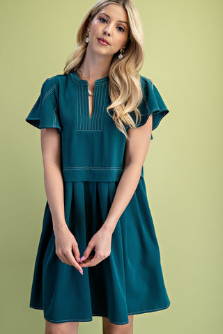 The Sweet Society Mini Dress - Teal