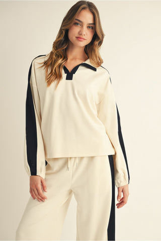 Let Me Travel Top- Cream
