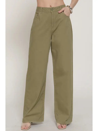 The Staple Straight Leg Pant - Olive