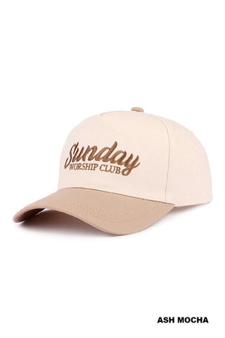 Sunday Worship Club Cap - Ash Mocha