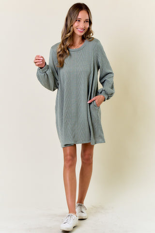 The Sweater Dress - Olive