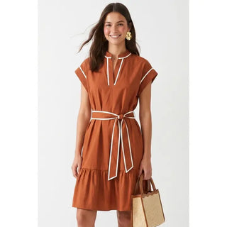 Sweet Simplicity Dress- Rust