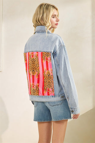 The Denim Tiger Patch Jacket