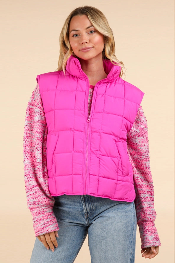 Forever Fuchsia Puffer Vest