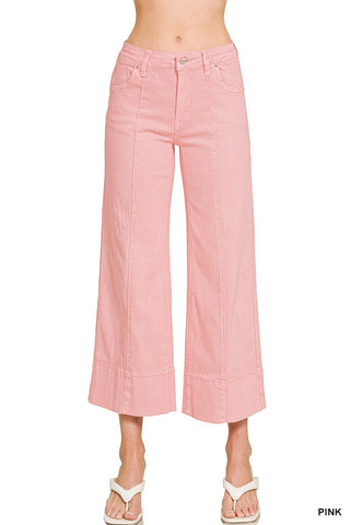 Good Day Cropped Pant- Pink